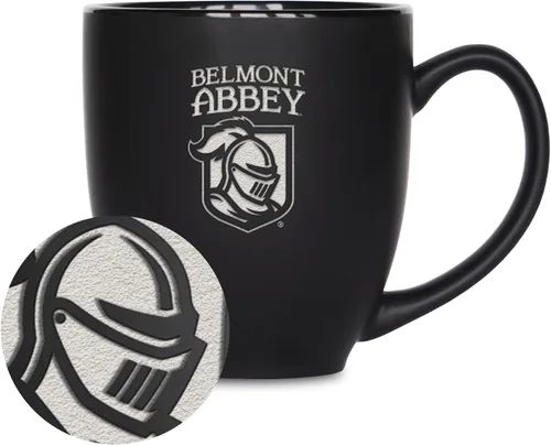 Miniatura 12 de Rico Industries - Taza de cerámica mate negra con grabado láser estándar de 15oz para NCAA (escuelas T & U) - Para bebidas calientes o frías