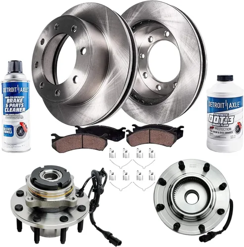 Miniatura 51 de Detroit Axle - Rotores de freno para Nissan NV2500 NV3500 NV1500 NV1500 2012-2021, repuesto de rotores de freno de disco: rotor delantero de 14.17