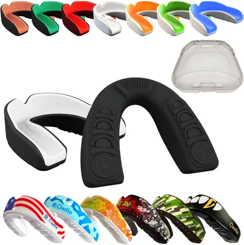 Miniatura 21 de Protector Bucal Hervir y Morder (Jóvenes y Adultos) DA Boquilla Deportiva de Ajuste Personalizado para Fútbol Americano, Hockey, Rugby, Lacrosse