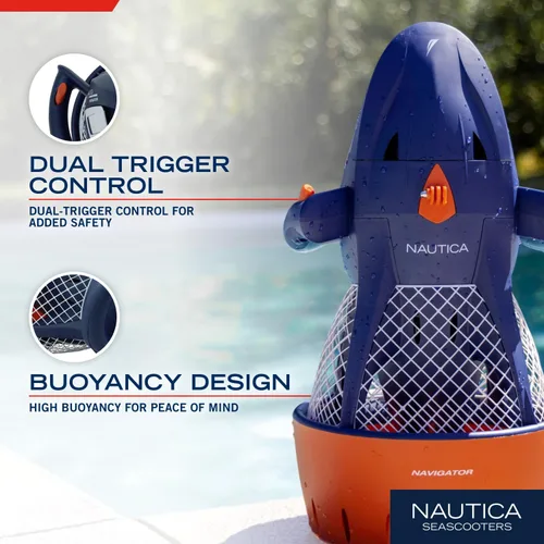 Miniatura 4 de Nautica Navigator and Skipper Underwater Seascooters, Designed for Younger Recreational Divers and Snorkelers
