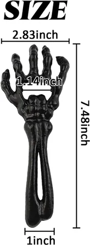 Miniatura 2 de TIHOOD 2 abridores de bebidas con temática de esqueleto de hierro fundido – Abridor de metal divertido único para hombre, Halloween, Navidad, vino