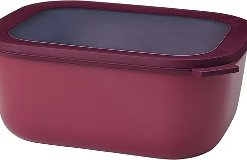 Miniatura 50 de Mepal Cirqula - Recipiente circular rectangular para almacenar y servir alimentos con tapas transparentes, perfecto para preparación de alimentos