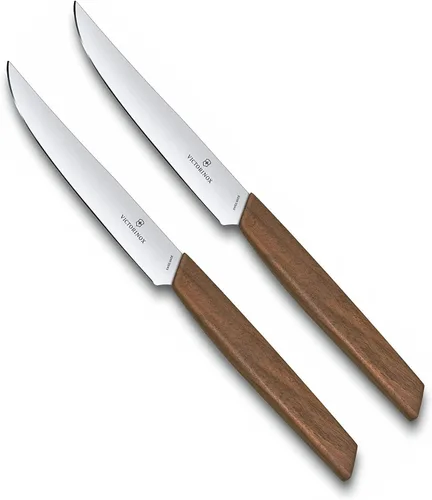 Miniatura 12 de Cuchillo de chef moderno suizo Victorinox - Cuchillo de cocina para cortar carne, fruta y verduras - Accesorios de cocina premium - Mango de madera