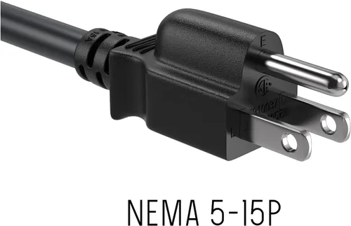 Miniatura 3 de Cable Leader Cable de alimentación de CA de 18 AWG, IEC320 C13 a NEMA 5-15P, cable de alimentación de 3 clavijas resistente de 125 V 10A/15 A