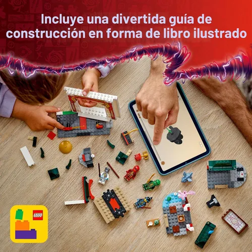 Miniatura 4 de LEGO NINJAGO Juego de construcción de juguetes del templo Spinjitzu Ninja - Juguete de ninja para niños en edad preescolar, para niños, niñas