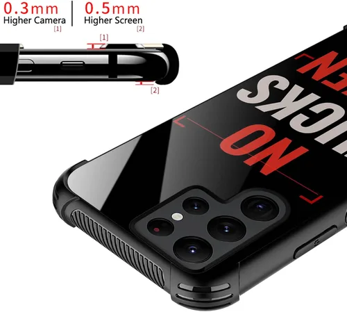 Miniatura 3 de CARLOCA Funda compatible con Samsung Galaxy S22 Ultra, diseño de humor para adultos, diseño de patrón de humor para niñas y niños, a prueba