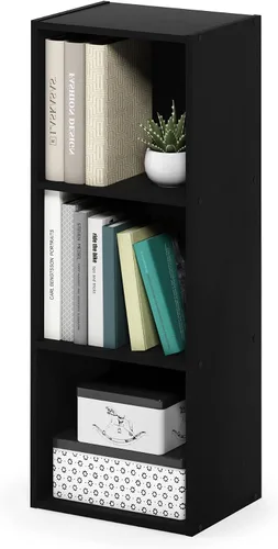 Miniatura 21 de Furinno Jaya Enhanced Home Estantería ajustable de 3 niveles, pino ámbar
