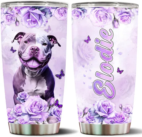 Miniatura 31 de Regalos personalizados de Beagle para mujeres, esposa, hija, mamá, niña, vaso de acero inoxidable aislado de 20 onzas, taza de viaje, taza de café