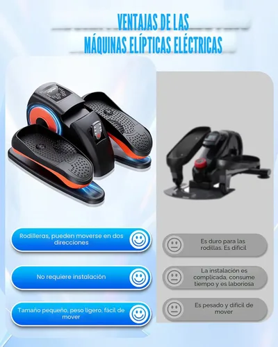 Miniatura 6 de Putnen Under Desk Elliptical Machine, Electric Elliptical Leg Exerciser for Seniors with 12 Adjustable, Portable Quiet Elliptical Exercise Machine