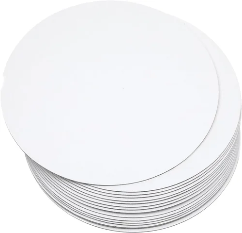 Miniatura 10 de qiqee Tableros redondos dorados de 10 pulgadas para tartas, 40 unidades, base redonda, de cartón de grado alimenticio