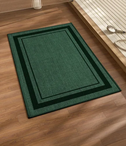 Miniatura 57 de chakme Juego de 2 alfombras de baño ultrafinas, absorbentes, antideslizantes, lavables a máquina, color beige oscuro, 17 x 24 pulgadas + tapete