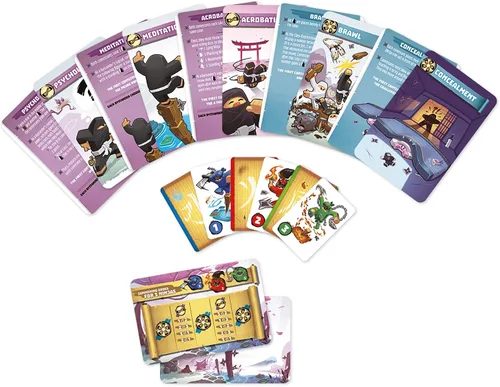Miniatura 4 de IELLO Ninja Academy - Mini juegos, niños y familia, juegos Iello, a partir de 8 años, 3-5 jugadores, 20 minutos