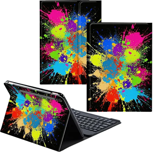 Miniatura 31 de Para Samsung Galaxy Tab S6 Lite Funda 2022/2020 Teclado Inalámbrico Desmontable Y Cubierta De Soporte De Cuero PU Funda Protectora Para Samsung