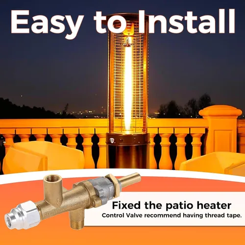 Miniatura 6 de Reparación de calentador de patio de gas propano, piezas de repuesto para sensor de termopar y controles de interruptor de volcado, kit