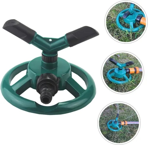 Miniatura 6 de Wakauto Automatic Rotating Lawn Sprinkler Spray Mode Garden Watering Tool with Stable Base for Vegetable and Above Ground Irrigation