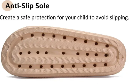 Miniatura 4 de sharllen Sandalias de nube para niños y niñas, pantuflas de casa, cómodas pantuflas de nube para niños, antideslizantes, para niñas, sandalias