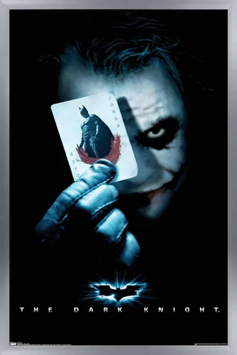 Miniatura 15 de Trends International Póster de pared de la película de DC Comics, The Dark Knight, The Joker with Batman, 22.375 x 34 pulgadas, versión enmarcada