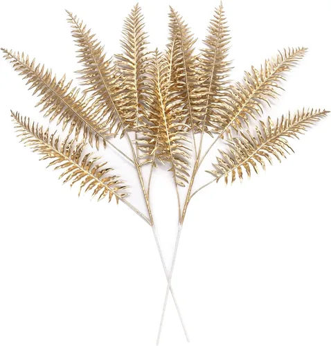 Miniatura 31 de Arbustos artificiales, plantas de plástico, hojas de helecho, hierba persa, simulación, arbustos falsos, al aire libre, interior, hogar, jardín