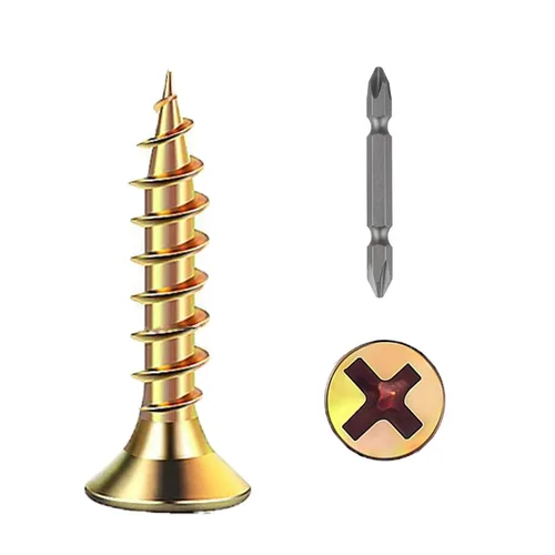 Miniatura 22 de Wensilon (385 piezas) Tornillos de cabeza plana negros para madera, tornillos autorroscantes de cabeza plana para metal rápido, equipados con kit