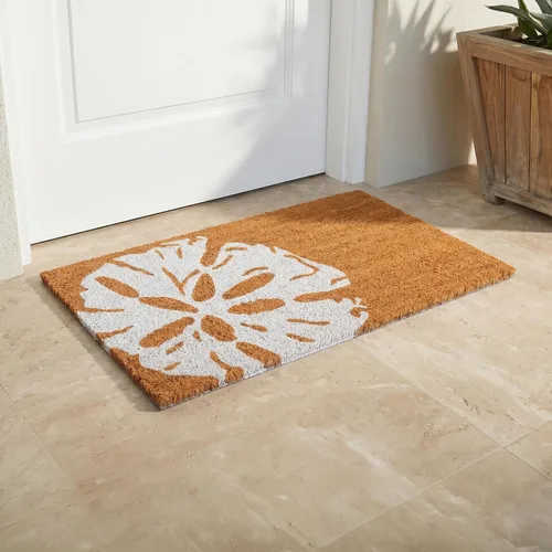 Miniatura 58 de Fab Habitat Felpudo extra grueso, tejido a mano, duradero, fibra de coco natural, entrada, puerta delantera, porche, patio, pájaros en rama, gris