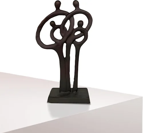 Estatua de boda de 8.5 pulgadas, esculturas y estatuas de hierro fundido para decoración del hogar, regalos de aniversario para hombres, objetos