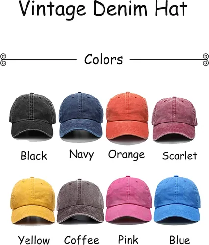 Miniatura 2 de Giavuwn Gorra bordada de Ucrania, estilo retro, vintage, de algodón, lavada, de béisbol