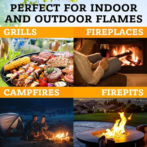 Miniatura 5 de Arrancador de fuego – Arrancadores de fuego de pino natural para chimenea, fogatas, parrilla, estufa de leña y pellets, chimenea, hoguera, barbacoa