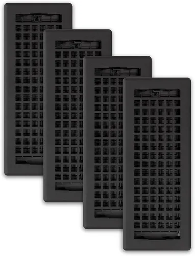 Miniatura 10 de Decor Grates LTH212-BLK - Registro de piso de celosía, 2 x 12 pulgadas, color negro