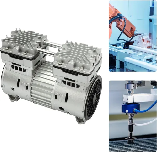 Miniatura 3 de Motor de compresor de aire sin aceite para encimera, motor de bomba de aire portátil de 800 W, 1700 rpm, motor compresor ultrasilencioso de 78 dB