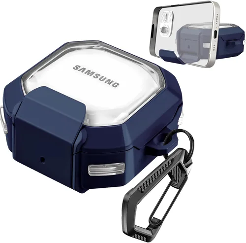 Miniatura 15 de Funda con Candado Seguro Transparente para Samsung Galaxy Buds FE/Galaxy Buds 2 Pro/Galaxy Buds Pro/Galaxy Buds Live, Accesorios para Galaxy Buds