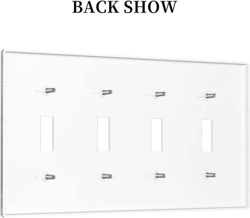 Miniatura 717 de Placa de Interruptor de Luz Azul de 1 Gang, Placa de Pared Decorativa de Palanca Individual, Cubierta de Placa de Pared de Palanca, Placa Frontal