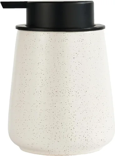 Miniatura 26 de Dispensador de jabón de manos de espuma de 12 onzas, dispensador de jabón espumoso negro para baño con bomba fácil de presionar, dispensador