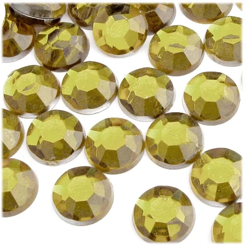 Miniatura 11 de The Crafts Outlet 144 diamantes de imitación redondos de 0.630 in - parte trasera plana rojo rubí rojo