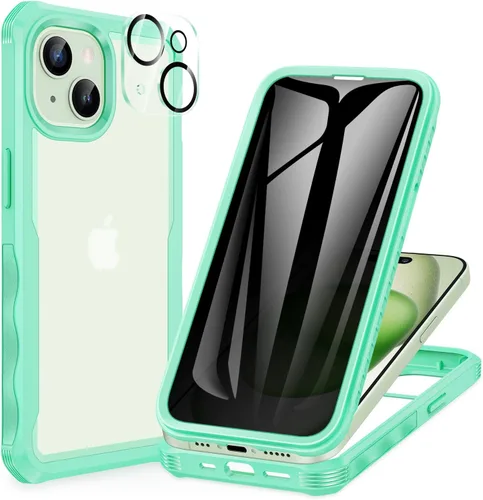 Miniatura 104 de CENHUFO Funda de privacidad para iPhone 11 Pro, funda de cuerpo completo con protector de pantalla de privacidad de vidrio templado 9H integrado