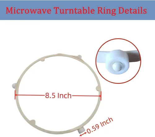 Miniatura 2 de Anillo de soporte para tocadiscos de microondas de 8.5 pulgadas, pieza de repuesto para GE Samsung Frigidaire - Reemplazar WB06X10625, WB06X10818