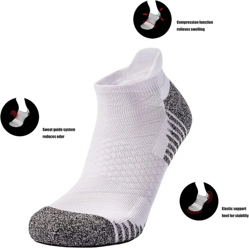 Miniatura 4 de Athletic Ankle Compression Socks Cushioned for Men and Women 26 Pairs Short Arch Support Socks