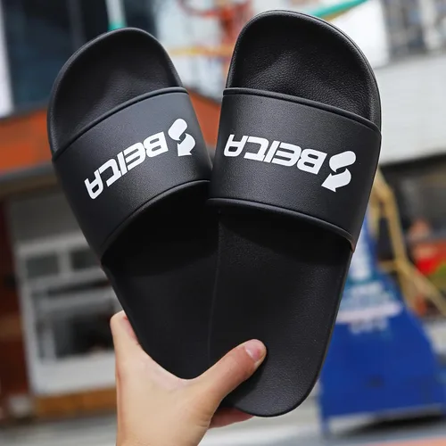 Miniatura 9 de Beita Pantuflas para hombre, antideslizantes, de secado rápido, pantuflas de casa, suela gruesa, sandalias de playa, zapatos de interior y exterior