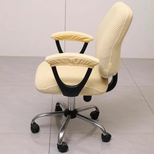 Miniatura 2 de Melaluxe Funda para silla de oficina con fundas para reposabrazos, funda elástica universal para silla de escritorio, fundas para silla