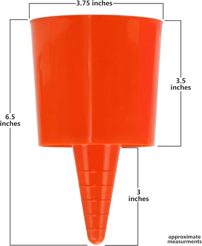 Miniatura 5 de Iconikal Juego de 4 posavasos de arena para playa y soporte para bebidas, color naranja