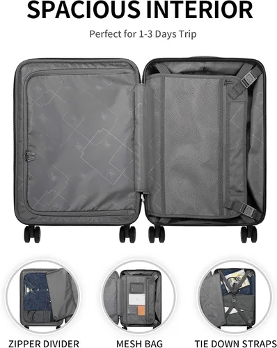 Miniatura 5 de LEVEL8 Grace Luggage, Negro -, Casual y de negocios