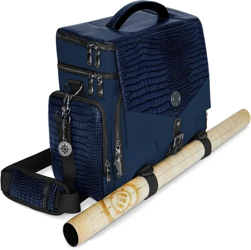Miniatura 15 de ENHANCE Bolsa de viaje para DND Edición Coleccionista, bolsa compatible con Dungeons and Dragons, soporte para alfombrilla de batalla, bolsillos