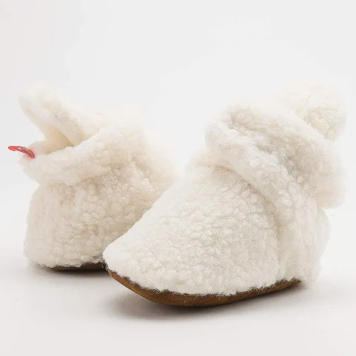 Miniatura 201 de Sawimlgy - Botines de algodón antideslizantes para recién nacido, con agarre, para cuna o para el invierno