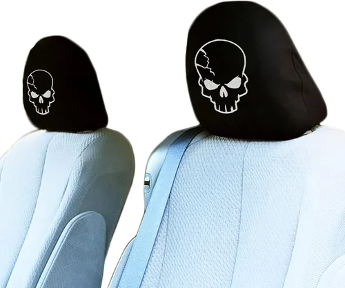Yupbizauto Fundas para reposacabezas de asiento de automóvil, camión, camioneta, SUV, ajuste universal para autos, furgonetas, camiones, se venden