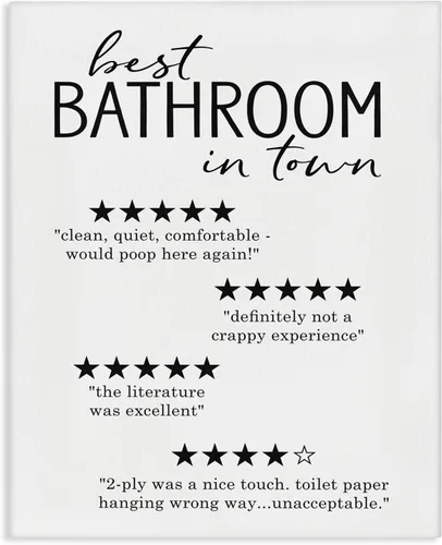 Miniatura 13 de Stupell Industries Diseño de palabras para baño con crucigramas para teléfono, arte en lienzo, 30 x 40 pulgadas, fácil de colgar y resistente