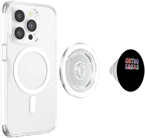 Miniatura 4 de Ortho Squad Retro Orthodontist Office Dentist Dental Hygieni PopSockets MagSafe PopGrip for iPhone