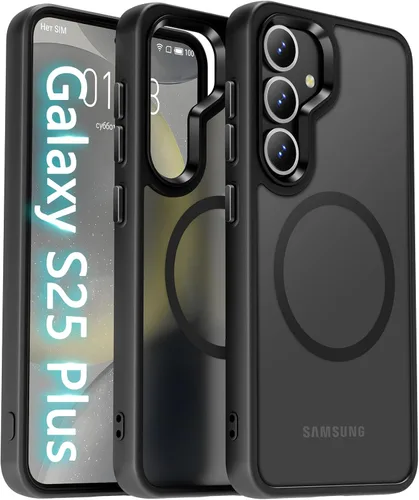 Miniatura 93 de Oterkin Funda magnética para Samsung Galaxy S24 Ultra mate, funda para teléfono S24 Ultra compatible con MagSafe, esmerilada, translúcida, a prueba