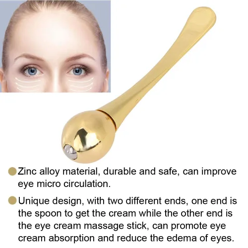 Miniatura 8 de Palitos de masaje de crema para ojos, aplicador de crema de ojos de aleación de zinc, antiarrugas, alivio de fatiga ocular, palo de masaje