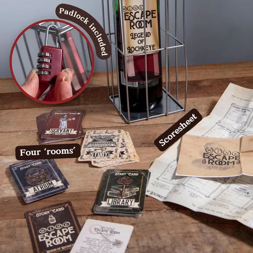 Miniatura 2 de Boxer Gifts Escape Room Game - Caja de rompecabezas de botella de vino para adultos, regalos inusuales para hombres y mujeres