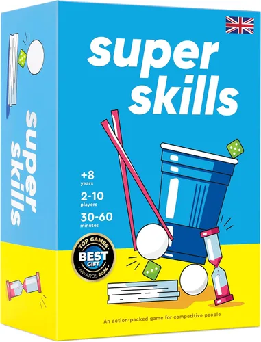 Super Skills - Juego de acción para personas competitivas, supera a tus amigos en 120 desafíos, divertida actividad grupal para noche familiar o