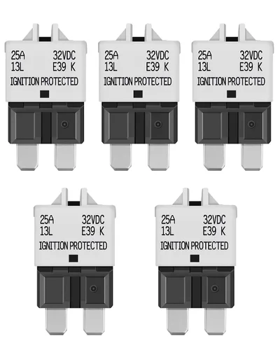 Miniatura 8 de LENKRAD Fusible reiniciable ATC/ATO automotriz de 15 amperios, 15 A, reinicio manual, hoja estándar, fusibles de 15 amperios, disyuntor de reinicio